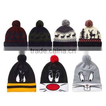 Winter Beanies, Beanie Hats Wholesale, Custom Knit Acrylic Beanie photo-4