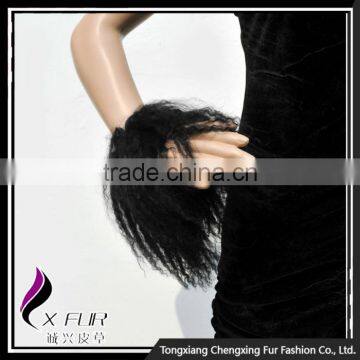 CX-A-47 Cute And Lovely Mongolian Lamb Fur Fur Cuff / Bracelet photo-4