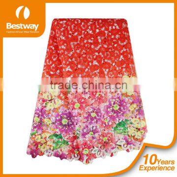 2015 High Quality New Fashion Design African White Guipure Lace Fabric CP0033-1 For Party photo-3