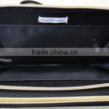 Fashion Hot High Quality pu Leather Rivets Zipper Wallet photo-4