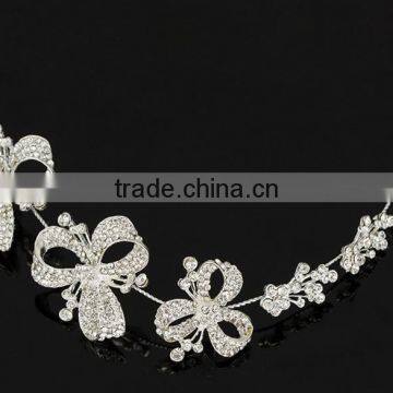 High quality flower hair clasp unique design flower head clips 2016 stylish white flower barrette