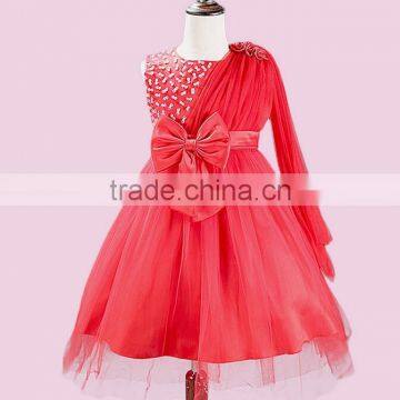 MGOO New Design Flower Girl Dresses Pink Sparkle Chiffon Wedding Party Dresses For Girl Kids Birthday Dresses photo-4