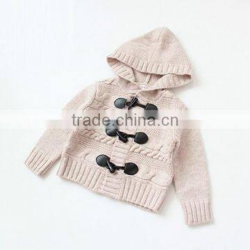 Unisex baby hooded cardigan knitting pattern thick sweater