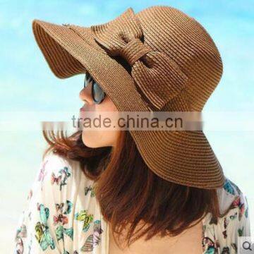 Zm40594b Summer New Model Bowknot Design Women Straw Sun Visor Hat photo-6