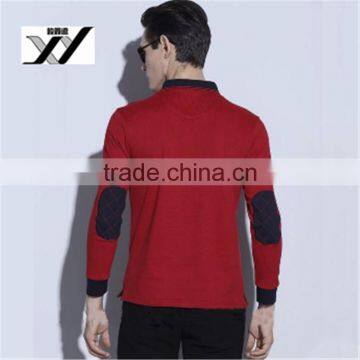 Wholesale Long Sleeves 100 Cotton Men T-shirt Polo T Shirt photo-3
