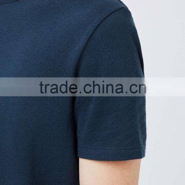 Navy Blue Blank Mens t Shirts Soft Breathable Cotton T-shirt Custom Summer Wear for Wholesale photo-4