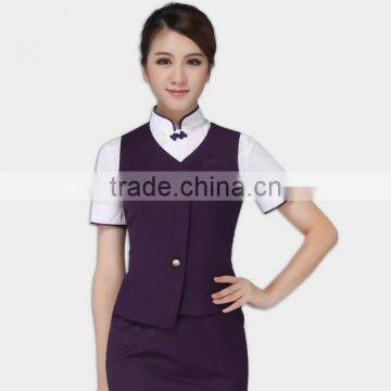 2017 Attractive Fashion Airline Pilot Stewardess Uniform Durable Air Hostess Uniform photo-2