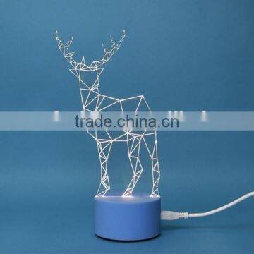 Fashion Glittering Christmas Deer LED Table Lamp