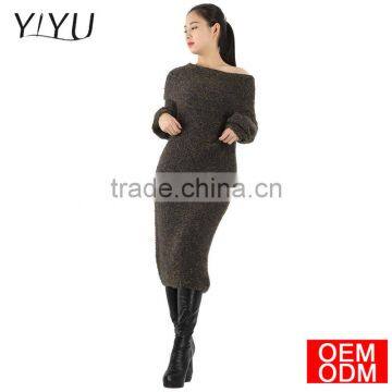 Spring Autumn Women Sexy Sweater Dresses Winter Christmas Long Sweaters Knitted Thick Warm Sweater and Pullovers Burderry Jumper photo-3