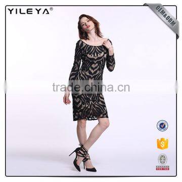 Elegant Short Straight Black Crochet Dress,black Short Dress photo-3
