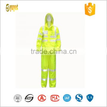 superior quality fluorescent yellow reflective raincoats