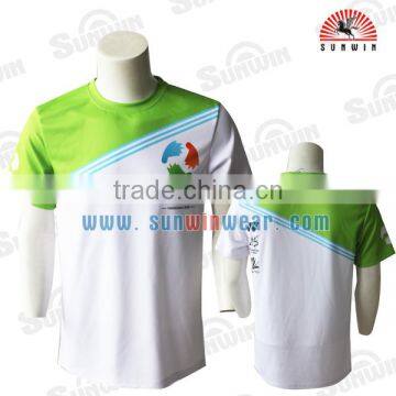 New Customized 100% Polyester Badminton Tshirt High Quality Badminton Jersey From China photo-2
