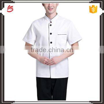 China manufacturer direct wholesale short sleeve cotton chef uniform