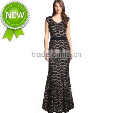 Fashhion Long Sexy Women Strap Dress V-neck Sleeveless Evening Party Maxi Gown For Wholesale photo-2