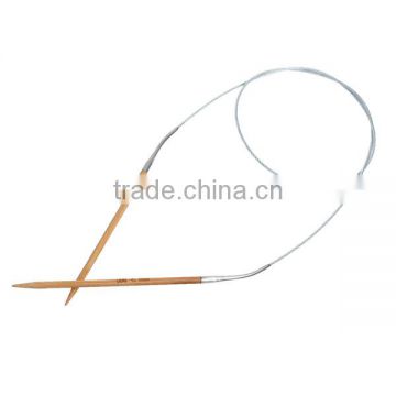 Custom Natural Bamboo 81cm long Circular Knitting Needles