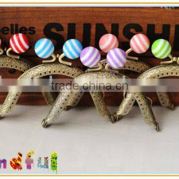 Colorful Curved Gumball Head DIY Findings Sew-in Bag Purse Frames photo-3