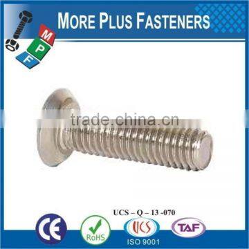 Made in Taiwan Slotted Drive Stainless Steel Zinc Finish Flat Head Undercut Standard Machine Screw photo-2
