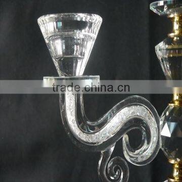 Hot Sale !!! Unique Crystal Candle Holders Wedding Table Decorations JKC-0007 photo-5