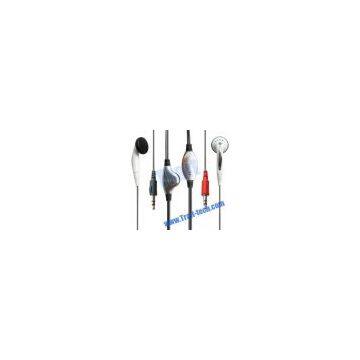 Computer Digtal Hide Earphone with MIC and Volume Control