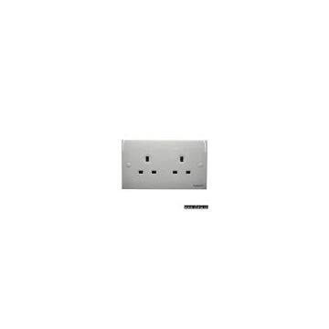 Twin British Flush Sockets