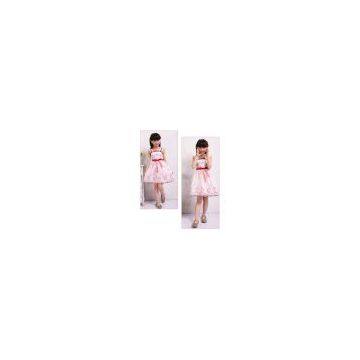 White/Pink Girl Wedding/Daily Dress Size 6 8 10