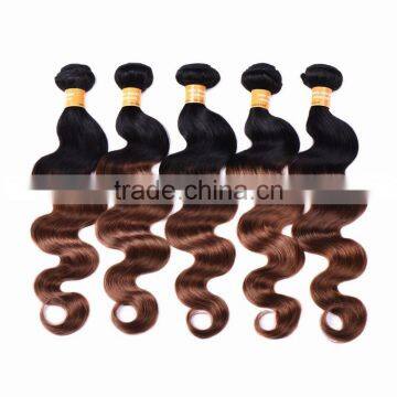 Black Rose Indian Human Hair Weaves Wavy 1B/30# Body Wave Indian Ombre Hair Extension photo-5