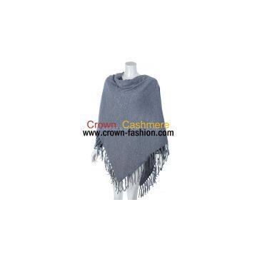 women knitted pure cashmere shawl