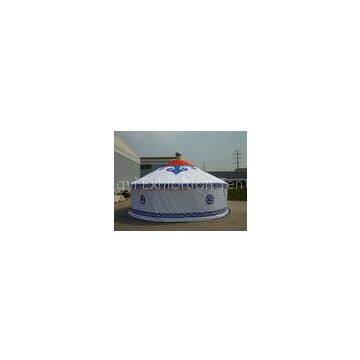 White PVC cover Family Mongolian Yurt Wind Resistance Tent For Winter SGS