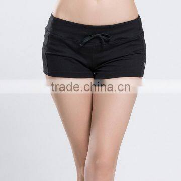 Women Elasic Black Yoga Fitness Short Pants