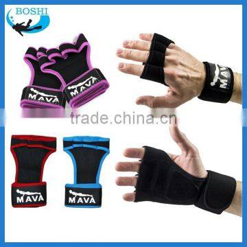 Sportswear fitness neoprene gloves with loops Neoprene custom weight lifting gloves manufactures