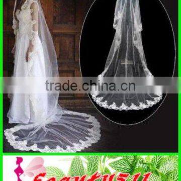 Mantilla style Bridal veils V001QL