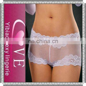 2015 Wholesale White Beauty Transparent Lace Panty Women Underwear