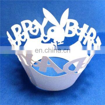 Creative Laser Cut cupcake wrappers birthday wedding party cake decoration baby shower favors