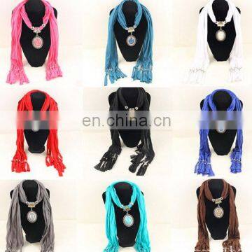 Export Sold Colr Carton Tassels Fringe Pendant Scarves Wholesale Pendant Scarves Women Fashion Scarf