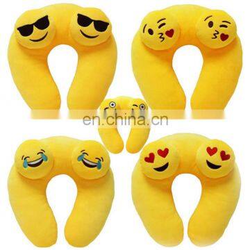 Cute Fast Delivery new design custom emoji cheap Neck pillow