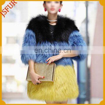 Hit color real white raccoon fur knitted cheap china wholesale clothing