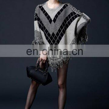 2015 Autumn Fashion Dress Women Wear Poncho Sweater Pullover Sweater photo-3