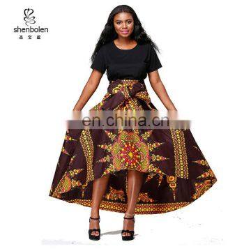 Wholesale Price Authentic African High Waist Maxi Skirt