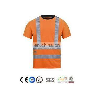 short sleeve reflective tape safety T-shirt