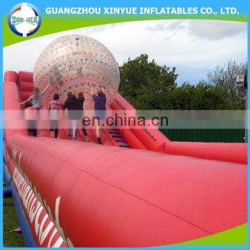 Latest commericial grade inflatable custom zorb slide for zorb ball