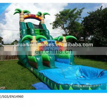 palm tree inflatable water slide clearance/giant inflatable water slide for adult