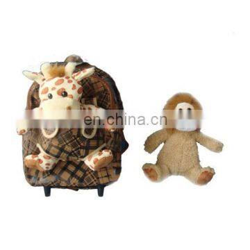 2015 Popular products for children plush bag with soft toys