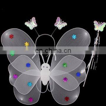 Halloween kids butterfly feather wings baby bufferfly angle wings