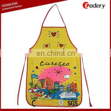 Hot Selling Polyester Printed Waist Aprons for Women