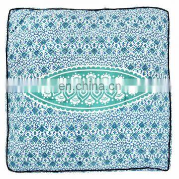Latest Ombre Mandala Design Cushion Cover Pets Pillow Cover Indian 2017 Cotton Square Ottoman Poufs Floor Pillow Case photo-3