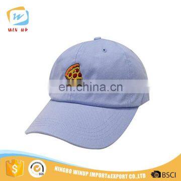 WINUP Cutom Design Pizza Embroidery Logo Metal Clasp Baseball Cap