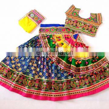 Dandiaya Chaniya Choli- Cotton Patchwork Chaniya Choli- Indian Handmade Patchwork Gagra Choli