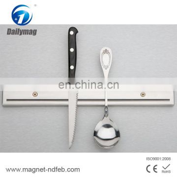 Manufactures of magnetic bar materials magnetic knife holders on the Wall