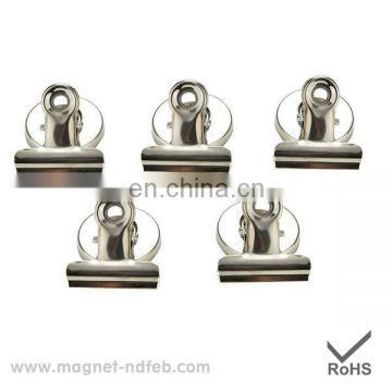 5 Magnetic Clips Fridge Magnet Refrigerator Holder Tidy Meno Note Message Clip