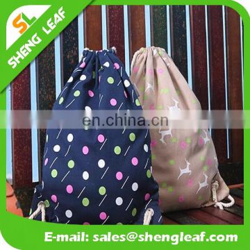 Fashion event premier handmade soft cloth drawstring bag